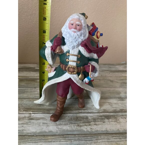 Lenox Victorian Santa Figurine 1993 Fine Porcelain Christmas Decoration Green Co - Picture 13 of 13